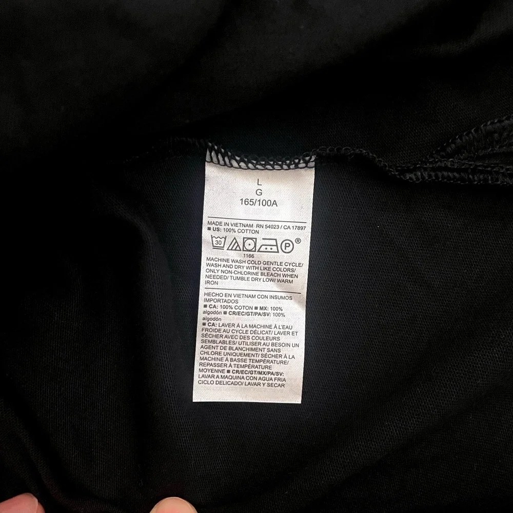 Old Navy Womens Black Cotton Jersey Short Sleeve Maxi T-Shirt Dress L 886469-01